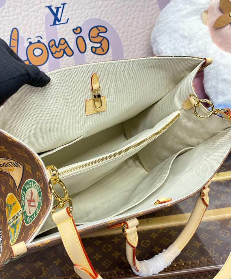 Louis Vuitton OnTheGo Voyage M47147 Brown